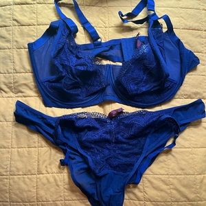 Adoreme Underwear Bra Set - 44G 3X Navy - CLEAN & WASHED